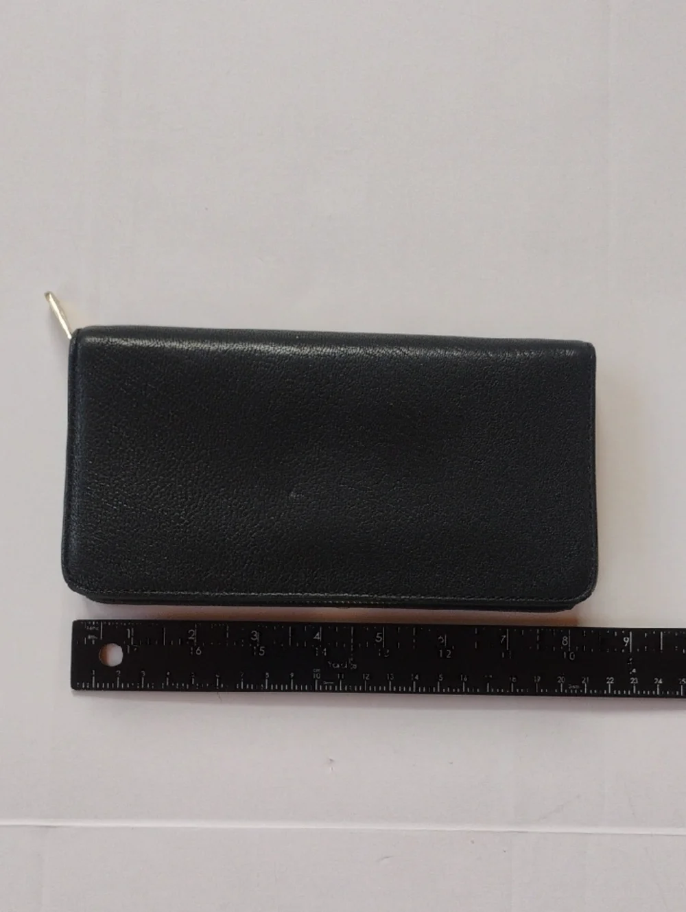 Michael Kors Black Wallet with Gold MK Medallion
